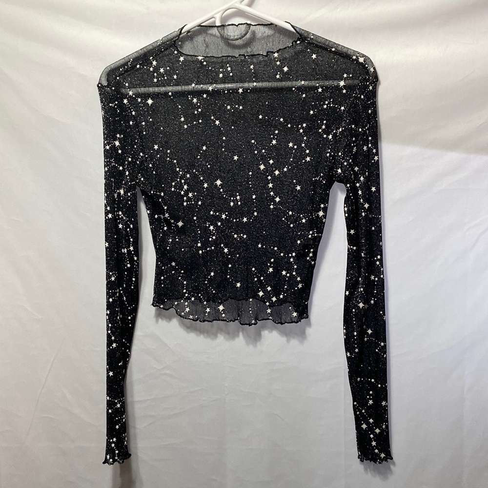 Sheer long sleeve blouse - Picture 1 of 4